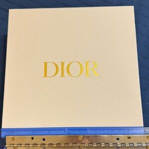 Dior White Gift Box with Gold Logo